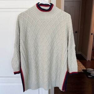 Elegant Cream Turtleneck Sweater